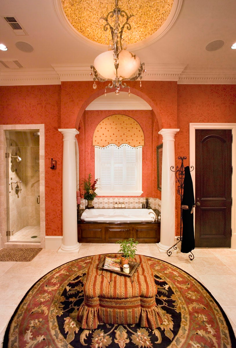 greek revival bathroom bathtub