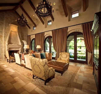spanish colonial living room