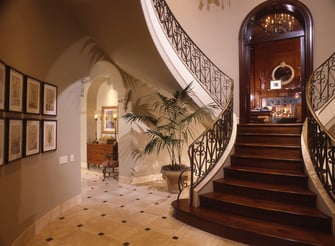 houston custom sweeping staircase