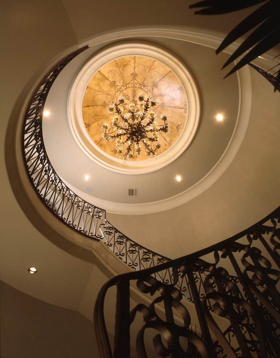 houston custom home builder hallway