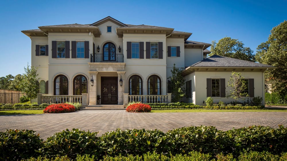 front exterior of custom home