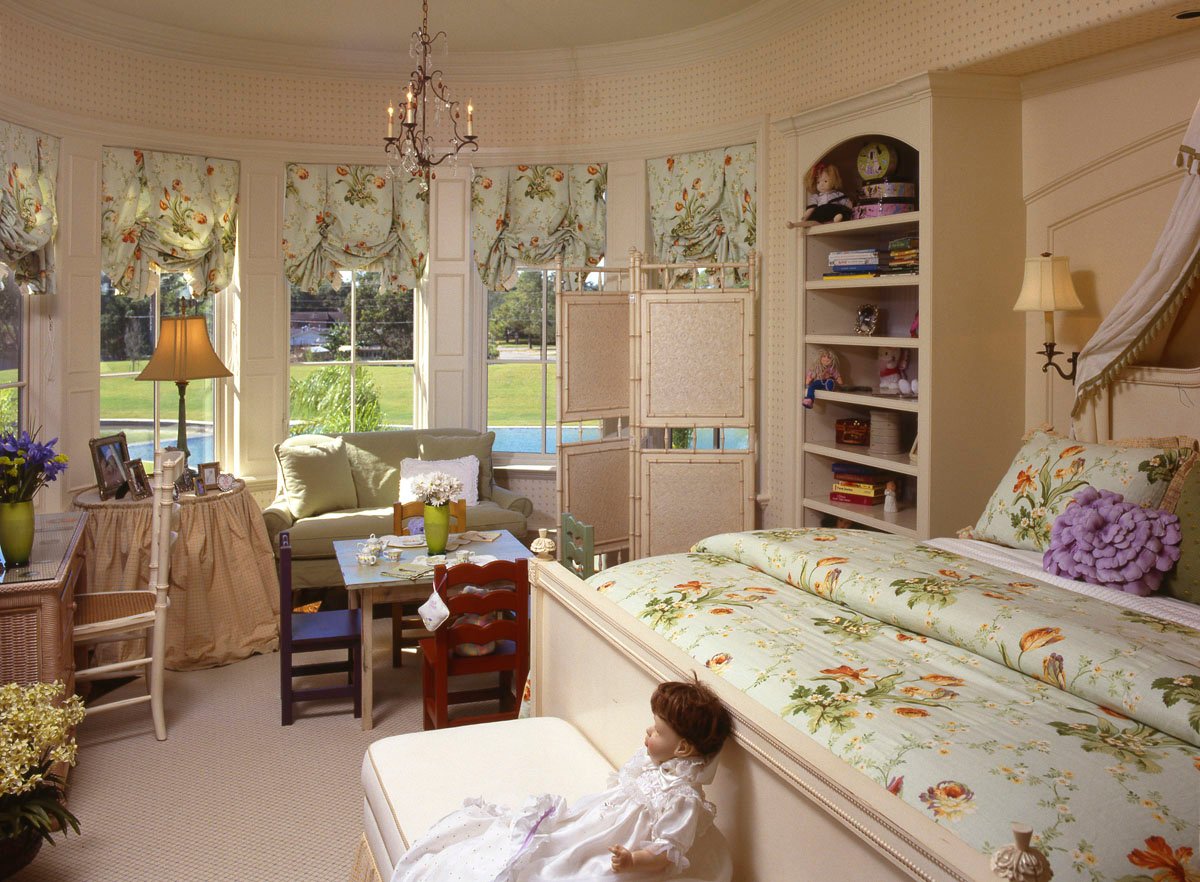italianate mediterranean childs bedroom