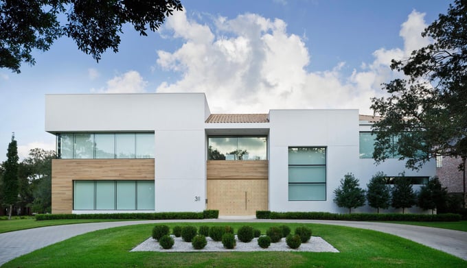 wood exterior home modern