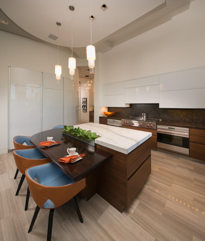 Open Kitchen, Lower Drawers, universal design 