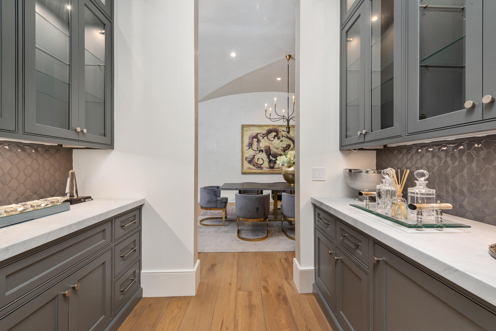 english country manor kitchen view