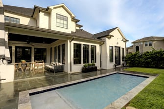 Transitional luxury home pool