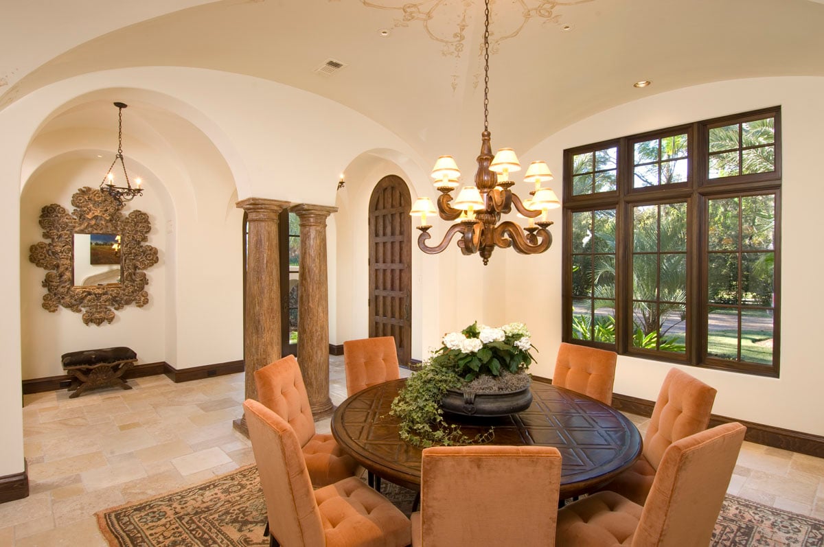spanish colonial dining entry way