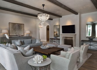 french manor living room
