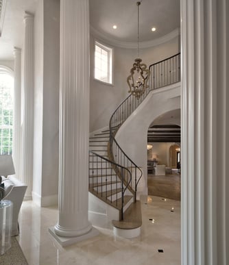 french manor stairwell
