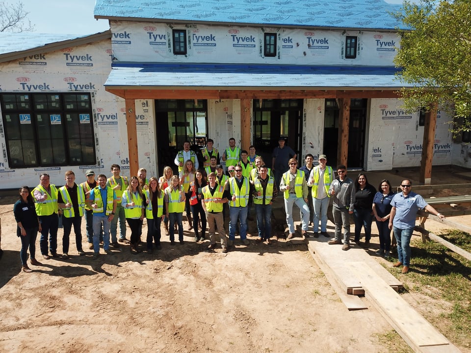 Viagem de campo da ciência da construção da Texas A&M