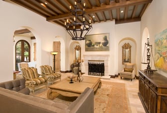 spanish colonial living room