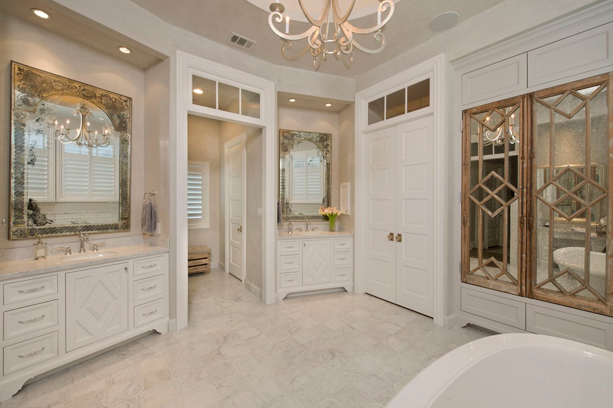 french country master bathroom