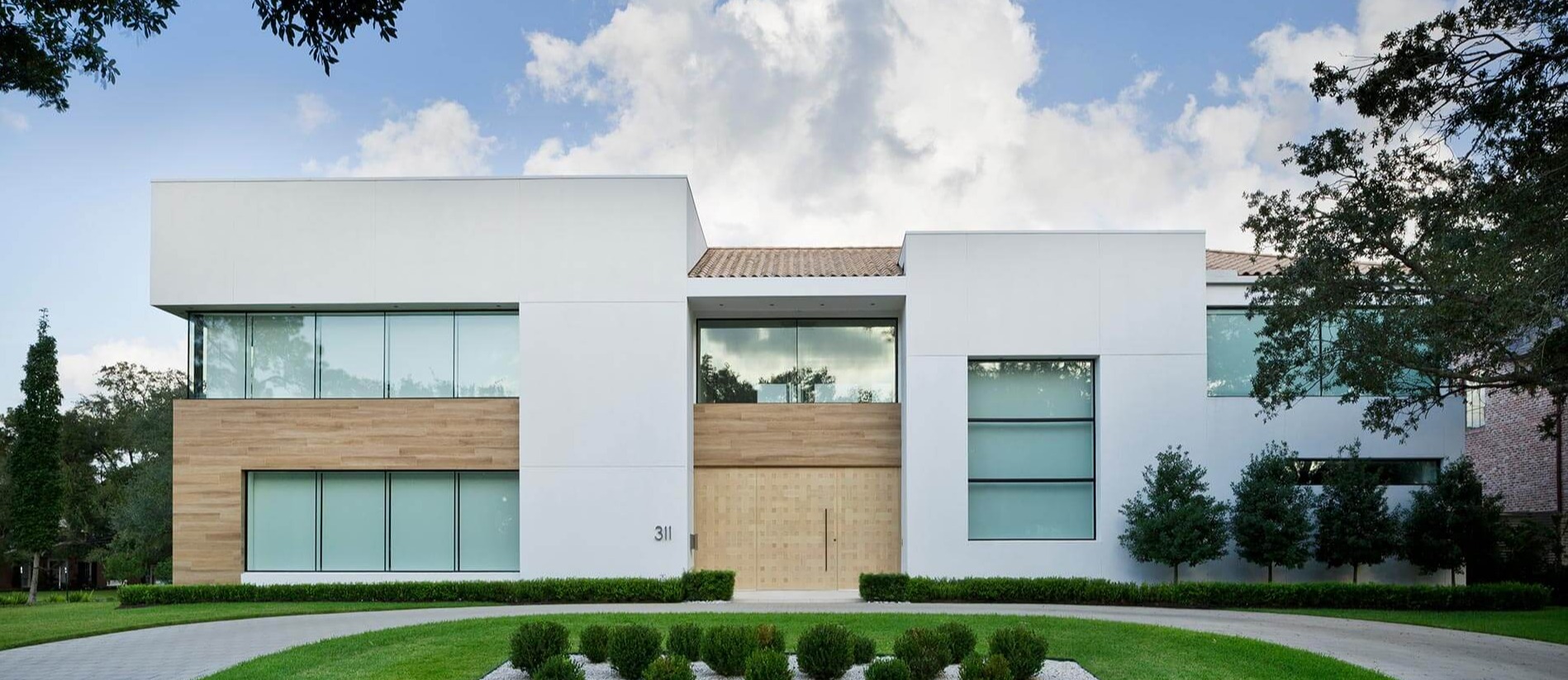 modern custom built house Houston
