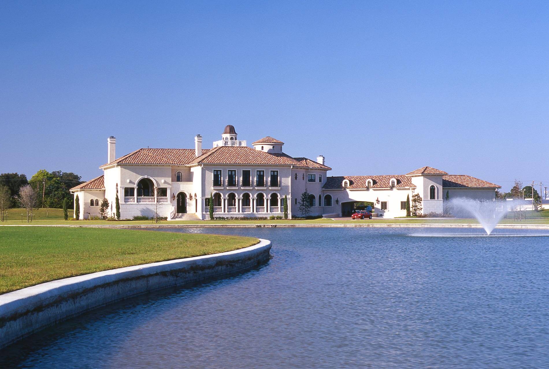 custom built Italianate Mediterranean