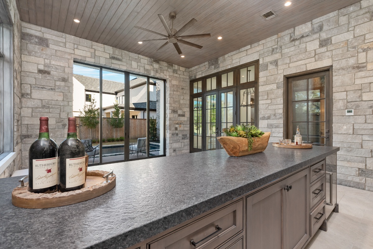 english country manor outdoor kitchen