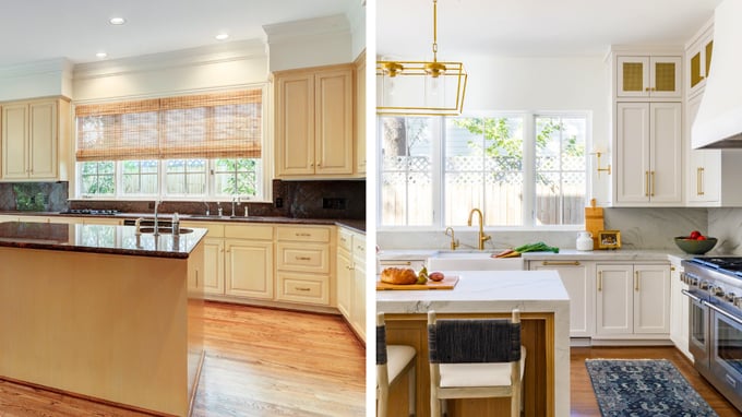 Prevent Budget Busts - 2 Kitchen Before and After