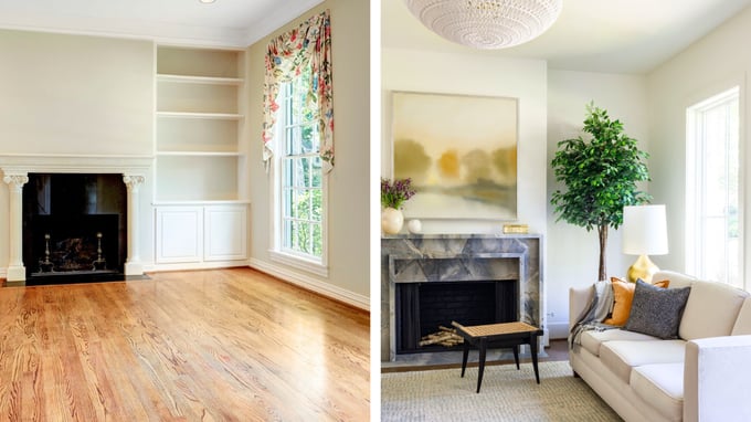 Prevent Budget Busts - 6 Formal Fireplace Before and After