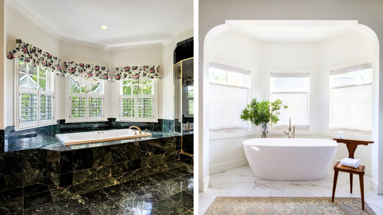 Prevent Budget Busts - 7 bath before & after