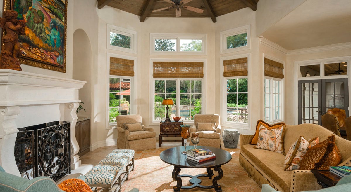 italianate mediterranean living room