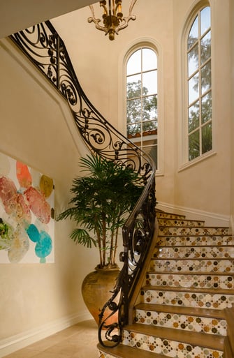 italianate mediterranean stairway