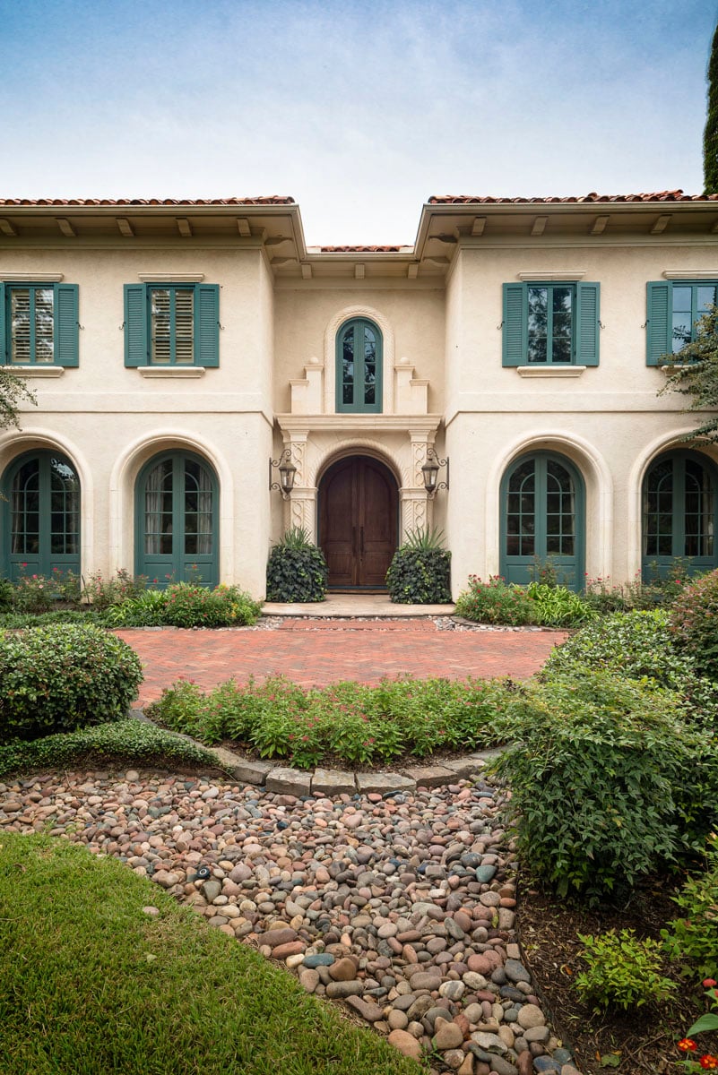 italianate mediterranean front exterior view