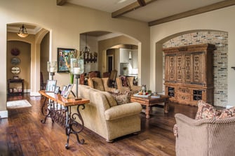 custom english living room