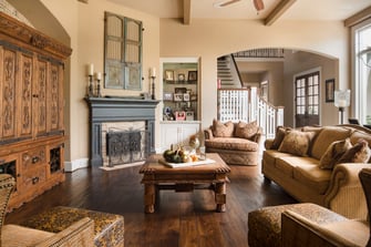 custom english living room