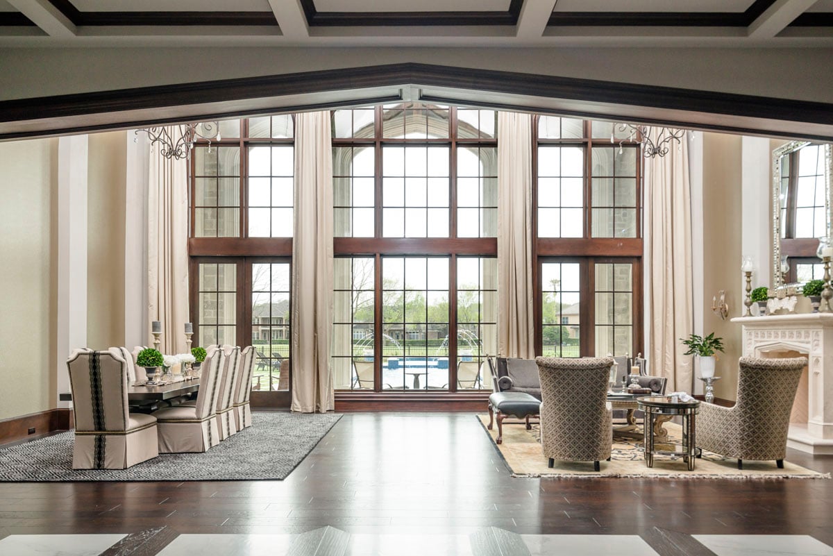 english tudor window view