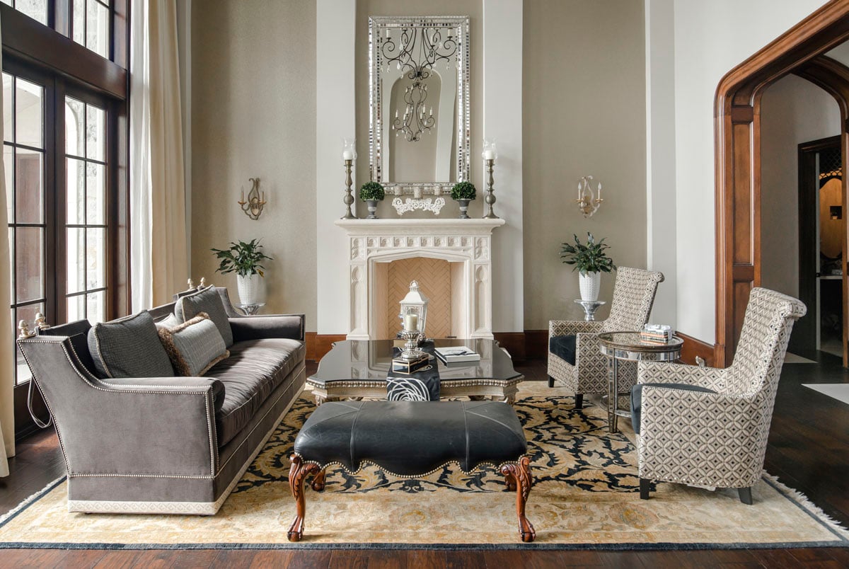 english tudor living room
