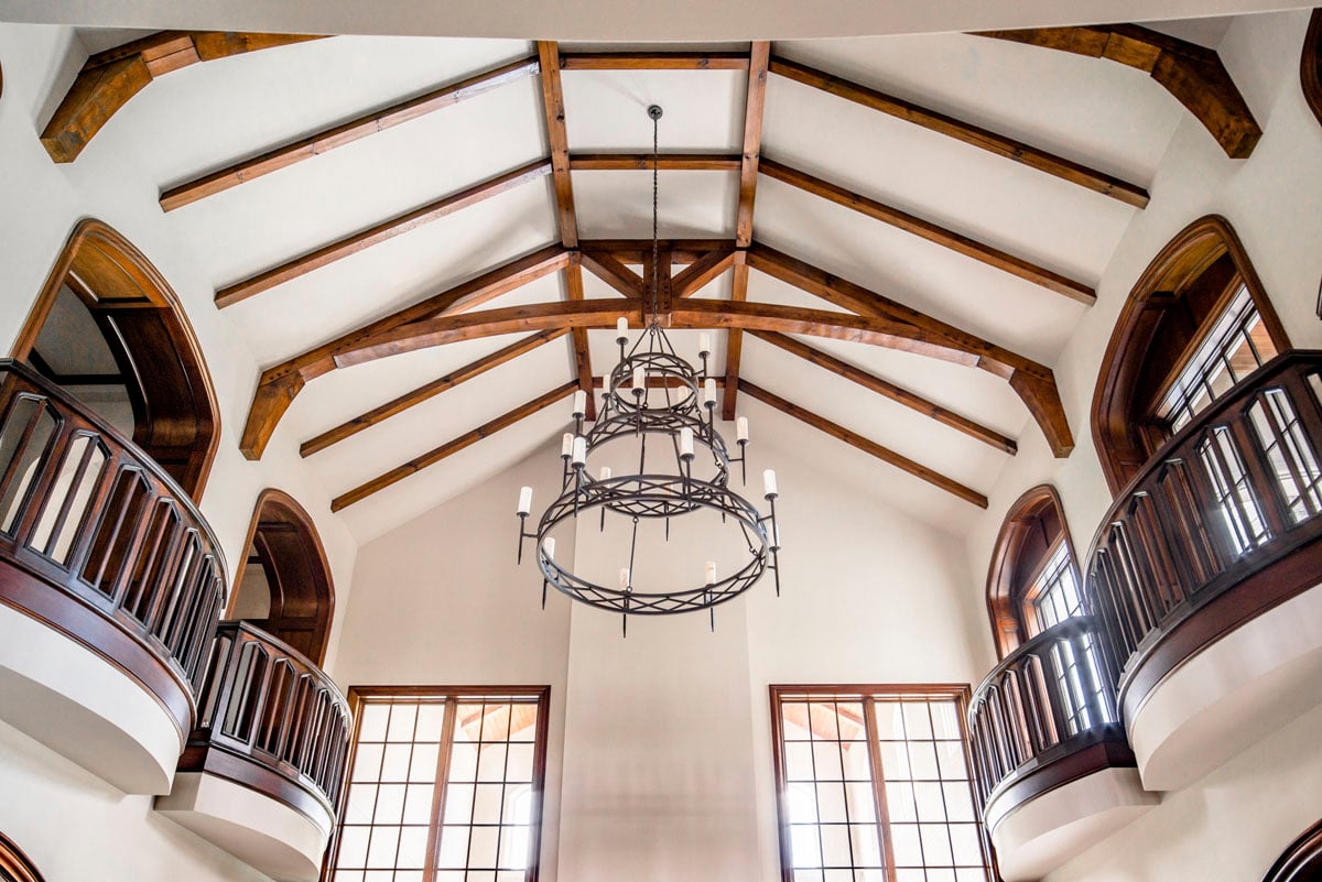 english tudor chandelier view first floor