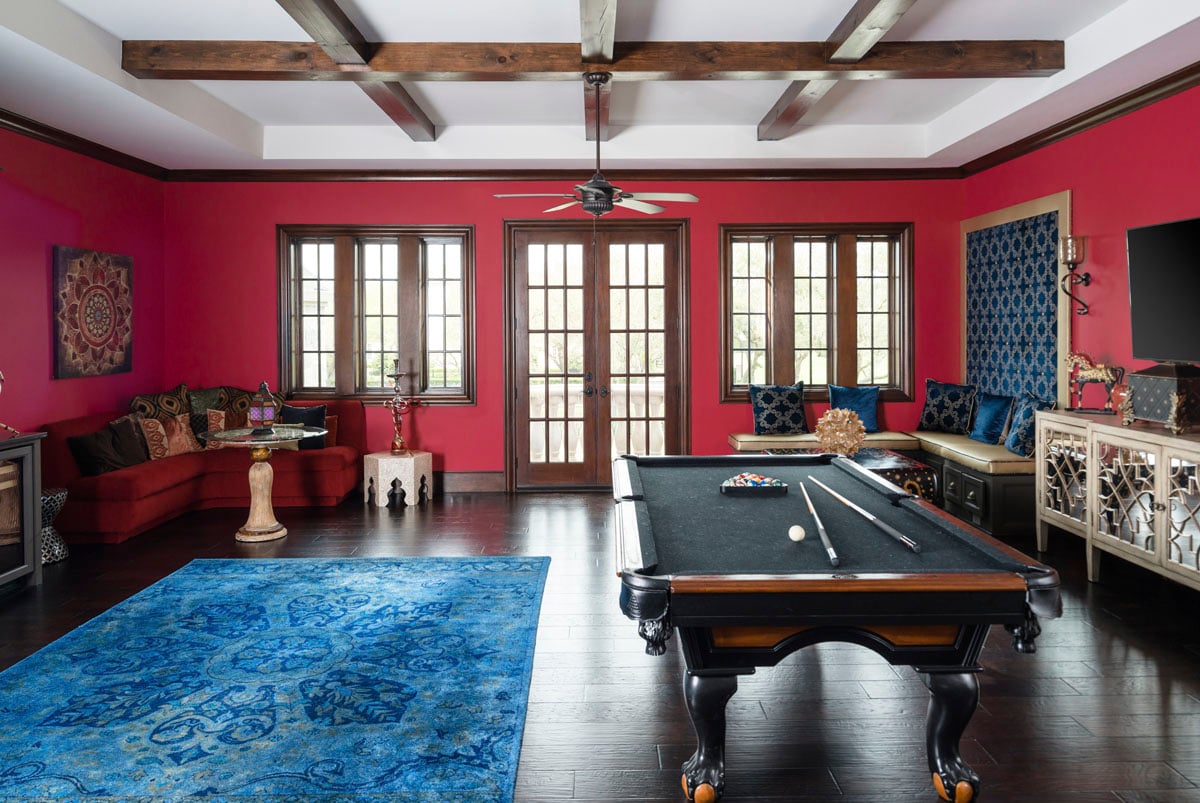 english tudor game room
