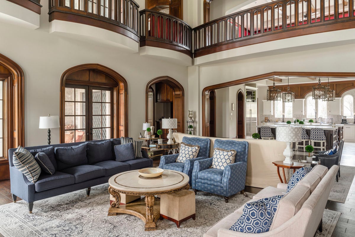 english tudor living room