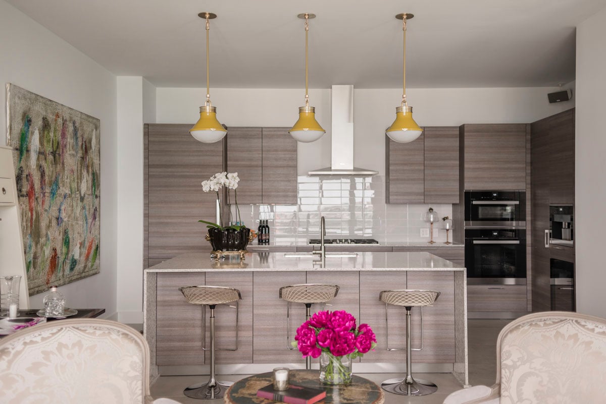 art collector custom condo kitchen