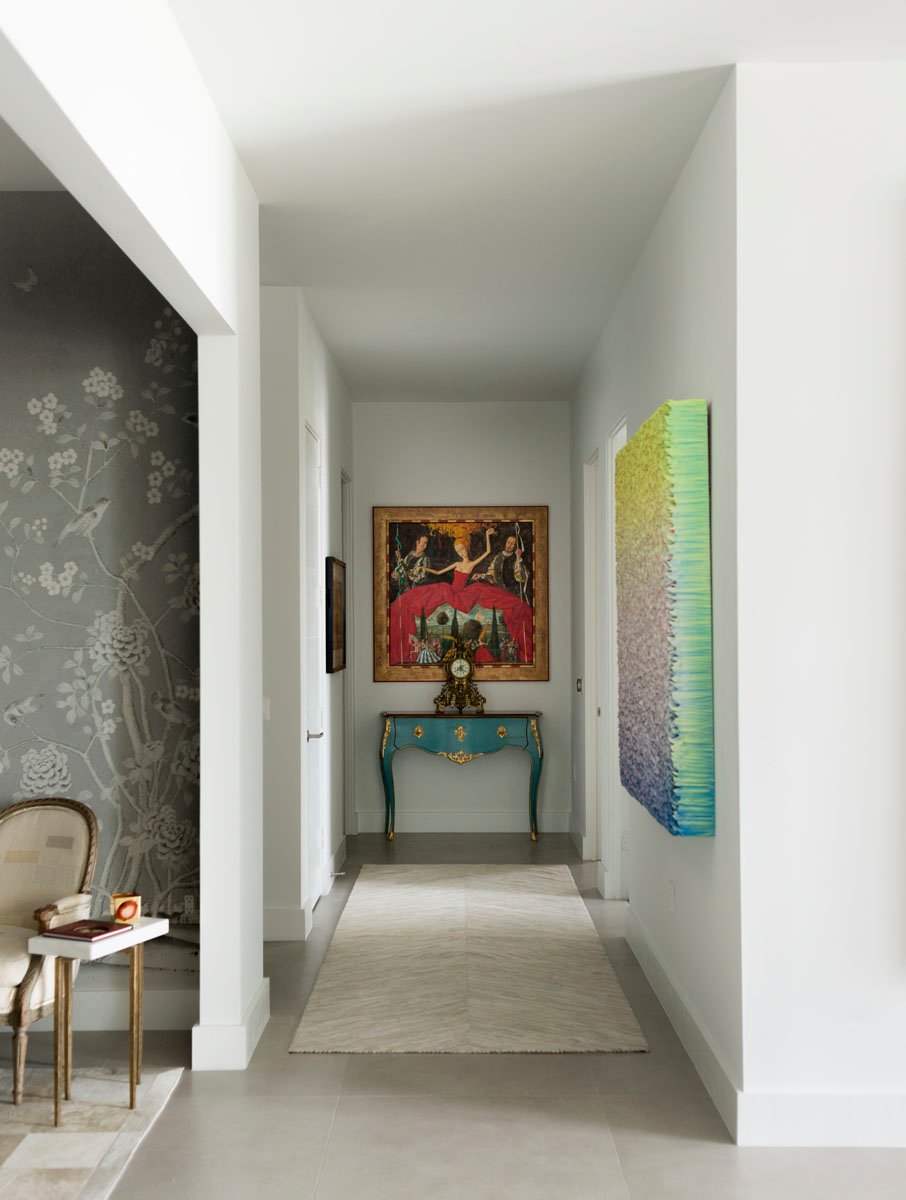 custom modern condo hallway