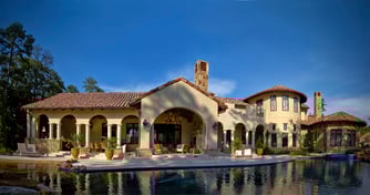 custom tuscan villa houston