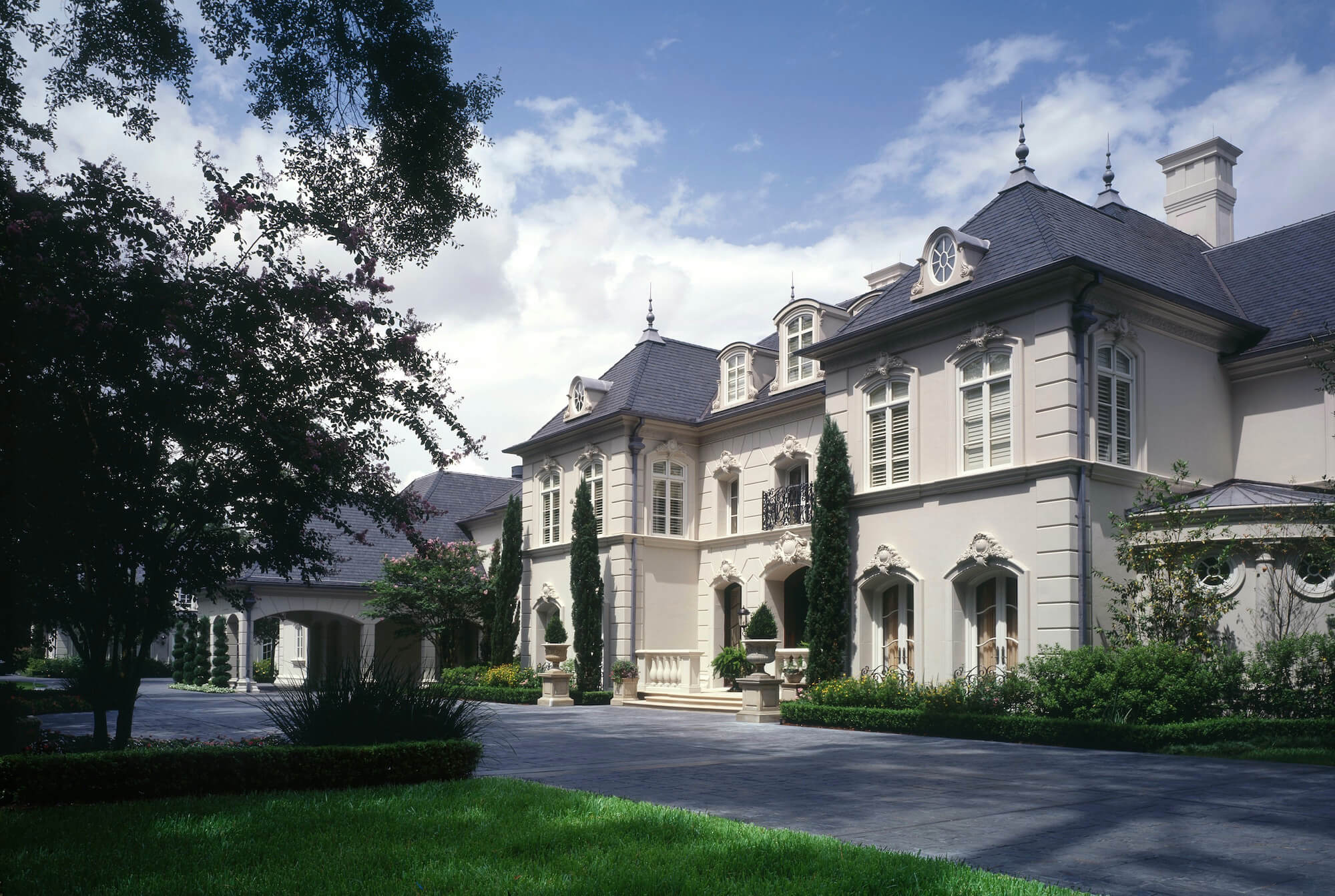 custom built french chateau