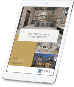 Sims High Performance Home Checklist ipad