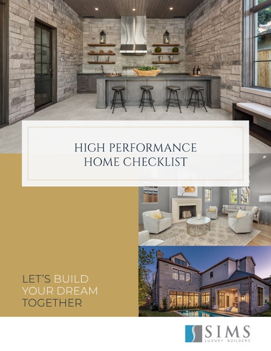 High Performance Home Checklist