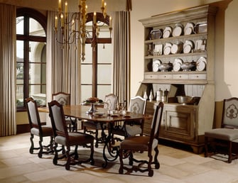custom classic mediterranean dining room