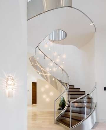 modern luxury spiral staircase