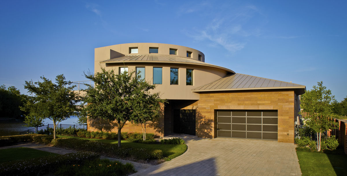 lakefront modern house