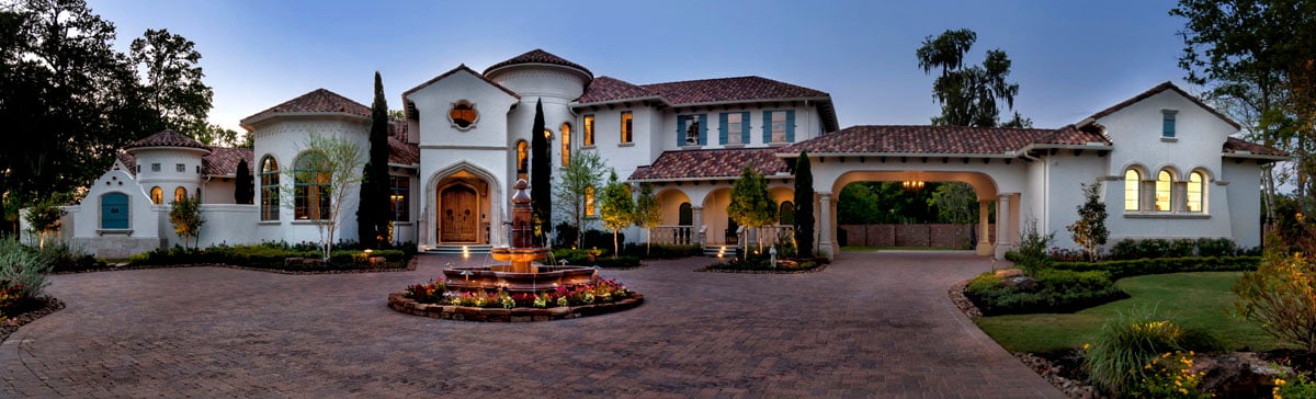 spanish mediterranean houston front