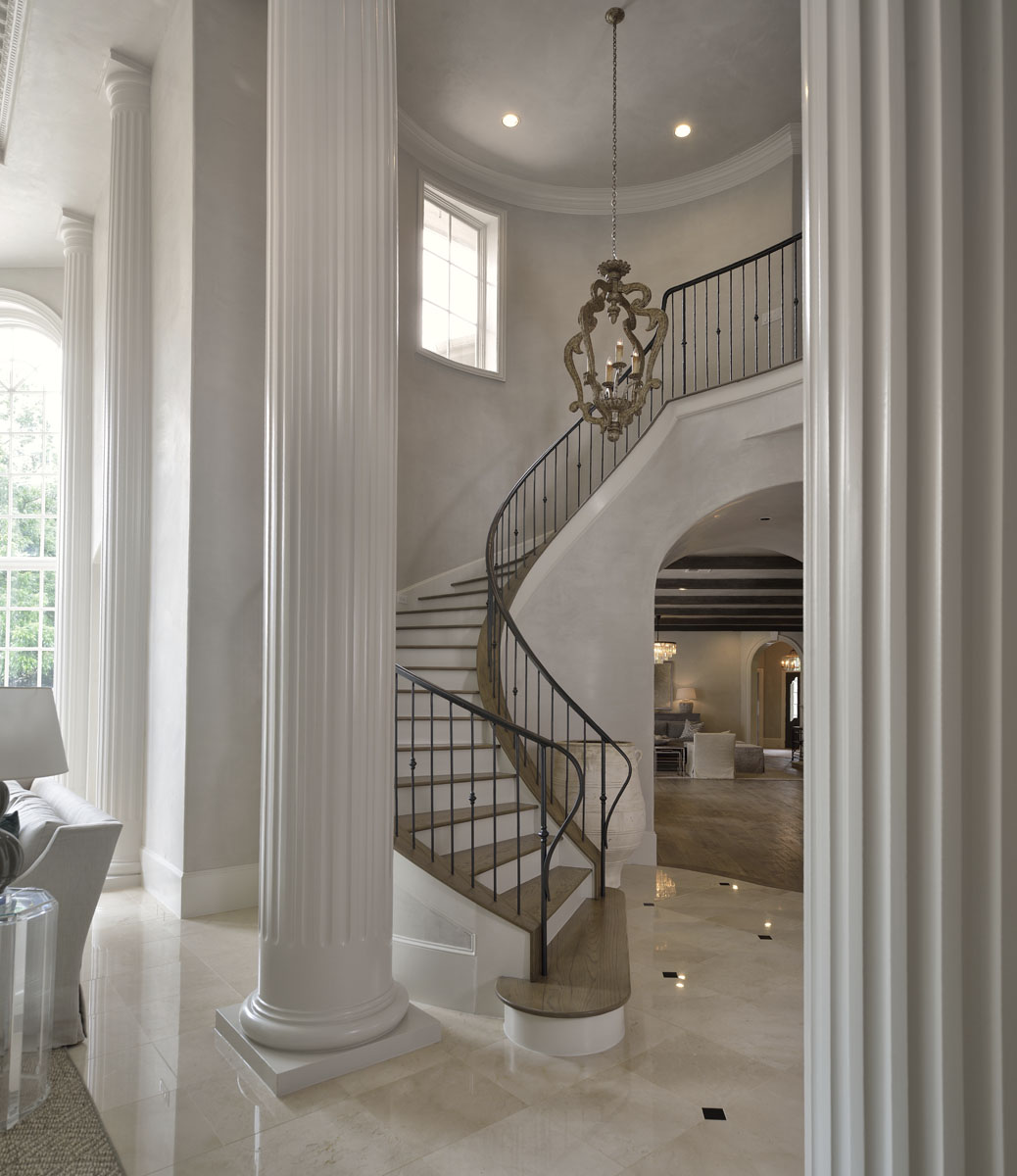 french manor stairwell